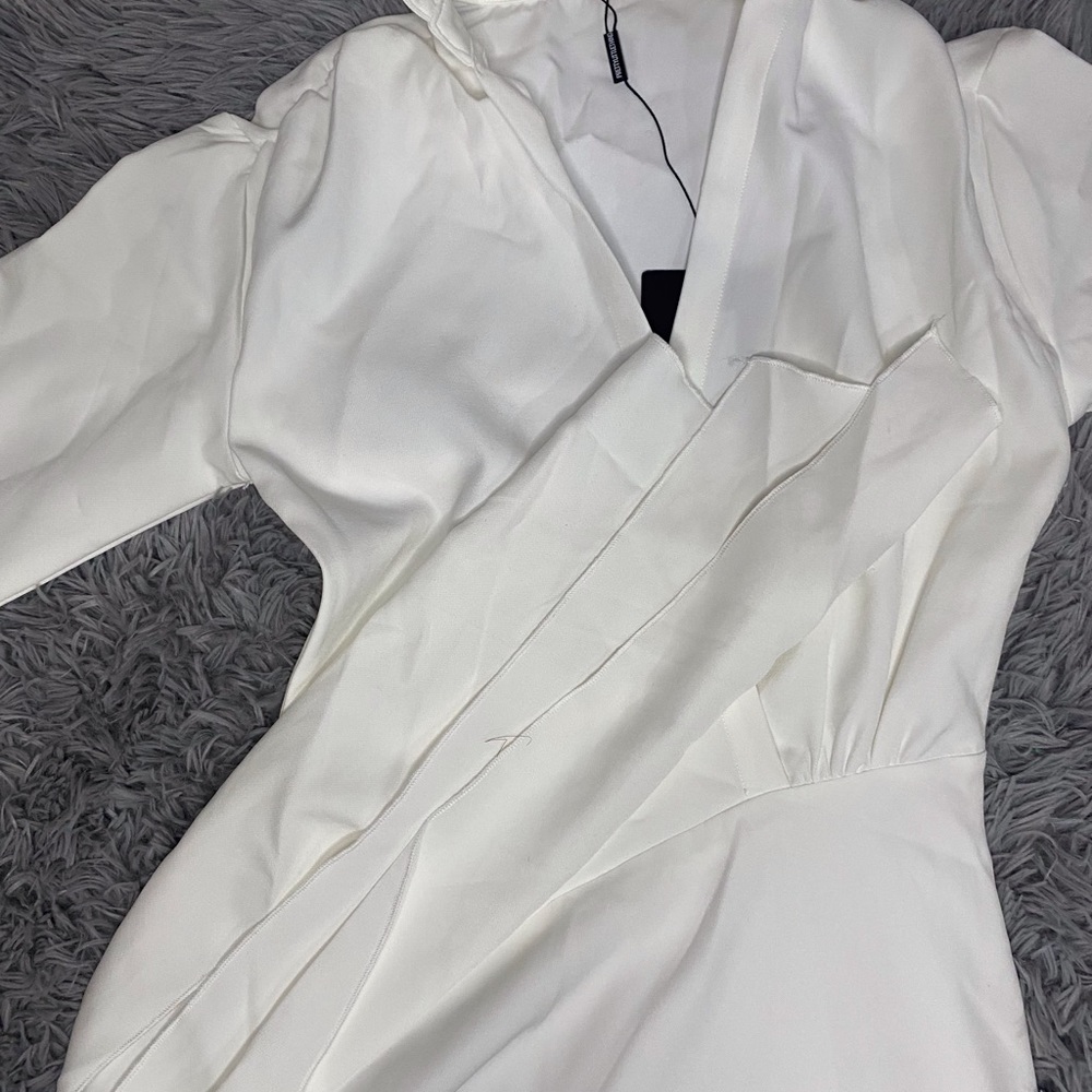 White Going Out Fringe Dress